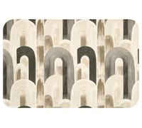OnlyWow© Tapis De Douche 60x40 cm Bain Decoration Absorbant Antidérapant Lavable Non Slip Bath Mat WC Accessoire Baignoire Abstrait - Motif - Arches