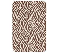 OnlyWow© Tapis De Douche 60x90 cm Bain Decoration Absorbant Antidérapant Lavable Non Slip Bath Mat WC Accessoire Baignoire Zèbre - Motif - Noir - Blanc