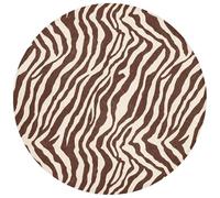 OnlyWow© Tapis De Douche 70x70 cm Bain Decoration Absorbant Antidérapant Lavable Non Slip Bath Mat WC Accessoire Baignoire Zèbre - Motif - Noir - Blanc