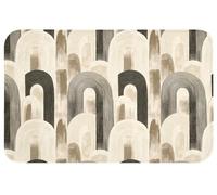 OnlyWow© Tapis De Douche 80x50 cm Bain Decoration Absorbant Antidérapant Lavable Non Slip Bath Mat WC Accessoire Baignoire Abstrait - Motif - Arches