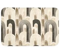 OnlyWow© Tapis De Douche 90x60 cm Bain Decoration Absorbant Antidérapant Lavable Non Slip Bath Mat WC Accessoire Baignoire Abstrait - Motif - Arches