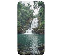 OnlyWow© Tapis De Douche Rectangulaire 60x120 cm Bain Decoration Absorbant Antidérapant Lavable Non Slip Bath Mat Accessoire Baignoire Casca- Forêt - Nature - Vert