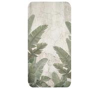OnlyWow© Tapis De Douche Rectangulaire 60x120 cm Bain Decoration Absorbant Antidérapant Lavable Non Slip Bath Mat Accessoire Baignoire Feuilles bananier - Béton - Vert