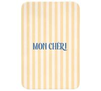 OnlyWow© Tapis De Douche Rectangulaire 60x90 cm Bain Decoration Absorbant Antidérapant Lavable Non Slip Bath Mat Accessoire Baignoire Bleu - Jaune - Rayures - Mon Chéri