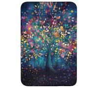 OnlyWow© Tapis De Douche Rectangulaire 60x90 cm Bain Decoration Absorbant Antidérapant Lavable Non Slip Bath Mat Accessoire Baignoire Coloré - Arbre - Magique - Abstrait