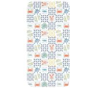 OnlyWow© Tapis Douche 60x120 cm Bain Decoration Absorbant Antidérapant Toilette Lavable Non Slip Bath Mat Accessoire Baignoire Mosaïque - Mer - Motif