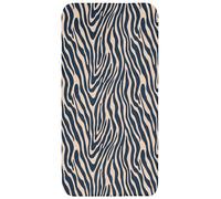 OnlyWow© Tapis Douche 60x120 cm Bain Decoration Absorbant Antidérapant Toilette Lavable Non Slip Bath Mat Accessoire Baignoire Zèbre - Motif - Bleu - Beige