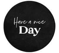 OnlyWow© Tapis Douche 70x70 cm Bain Decoration Absorbant Antidérapant Toilette Lavable Non Slip Bath Mat Accessoire Baignoire Bonne journée - Citations - Noir - Proverbes