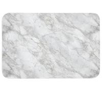 OnlyWow© Tapis Douche 90x60 cm Bain Decoration Absorbant Antidérapant Toilette Lavable Non Slip Bath Mat Accessoire Baignoire Gris - Blanc - Marbre