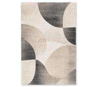 OnlyWow© Tapis Rectangulaire 140x200 cm Salon Cuisine Chambre Antidérapant Grand XXL Coloré Interieur Decoration Formes fantaisistes - Transitions subtiles - Dynamique