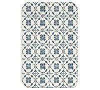 OnlyWow© Tapis Salle De Bain 40x60 cm Douche Decoration Absorbant Antidérapant Lavable Non Slip Toilette Bath Mat WC Accessoire Baignoire Graphique - Carrelage - Bleu