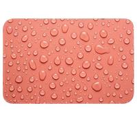 OnlyWow© Tapis Salle De Bain 60x40 cm Douche Decoration Absorbant Antidérapant Lavable Non Slip Toilette Bath Mat WC Accessoire Baignoire Eau - Gouttes - Rose