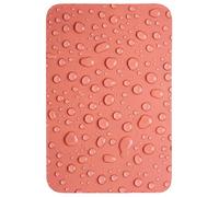 OnlyWow© Tapis Salle De Bain 60x90 cm Douche Decoration Absorbant Antidérapant Lavable Non Slip Toilette Bath Mat WC Accessoire Baignoire Eau - Gouttes - Rose