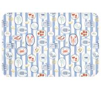 OnlyWow© Tapis Salle De Bain 90x60 cm Douche Decoration Absorbant Antidérapant Lavable Non Slip Toilette Bath Mat WC Accessoire Baignoire Animaux - Mer - Motif