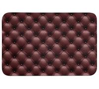 OnlyWow© Tapis Salle De Bain 90x60 cm Douche Decoration Absorbant Antidérapant Lavable Non Slip Toilette Bath Mat WC Accessoire Baignoire Cuir - Motif - Bordeaux