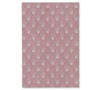 OnlyWow© Tapis Salon Rectangulaire 140x200 cm Court Decoration Grande Cuisine De Chambre Antidérapant Grand XXL Multicolore Design Tendance - Motif - Rose