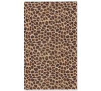 OnlyWow© Tapis Salon Rectangulaire 90x150 cm Court Decoration Grande Cuisine De Chambre Antidérapant Grand XXL Multicolore Design Tortue - Motif - Marron