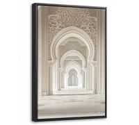 OnlyWow© Toile Avec Cadre En Bois 20x30 cm Déco Tableau Murale Decoration Salon Peinture Tableaux Chambre Toiles Maison Mosquée - Architecture - Ramadan - Islamique