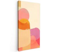 OnlyWow© Toile Extérieur 100x200 cm Original Mur Tableau Decoration Murale Peinture Tableaux Impression Art Mural Deco Décoratif Muraux Formes - Abstraites - Colorées