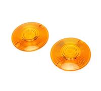 Onmi Lot de 2 verres de clignotants pour moto - Ambre - 8,9 cm - Pour Harley Touring Electra Glide Road King