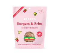ONMOG Bocce's Bakery Burgers And Fries Biscuits Sac de friandises pour chien, 141,7 g