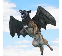 Onmygogo Costume drôle de Reindeer pour Animal Domestique - Perruque en Fourrure pour Halloween et Noël - Accessoire de vêtements pour Animaux domestiques (Large, Ailes de Chauve - Souris)