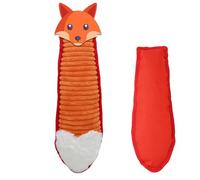 Onmygogo Jouet couineur en Peluche pour Chien en Forme de Queue d'animal en Peluche pour mâcheurs agressifs, Jouets interactifs pour Chiens de Petite (Renard)