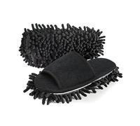 Onmygogo Pantoufles de nettoyage de sol en microfibre avec tissu éponge pour femme