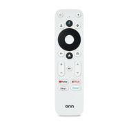 onn Télécommande vocale compatible avec appareils de streaming Onn et Google TV, blanc