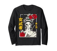 Onna-Musha Femme Samouraï Beauté et Lame Tête de Mort Katana Art Manche Longue