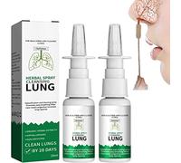 OnNature Lot de 2 sprays nasaux à base de plantes biologiques pour nettoyer et réparer les poumons