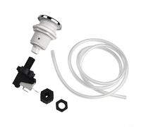 OnOff Interrupteur à bouton-poussoir pour tuyau de bain à jet, spa, piscine à air avec courant nominal 16 A, 125 250 V, matériau en acier inoxydable ABS PVC