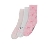 ONOMATO! Barbie Lot de 3 paires de chaussettes pour fille, multicolore, 35-38
