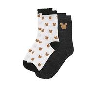 ONOMATO! Mickey Mouse Lot de 2 paires de chaussettes pour femme, multicolore, 39-41