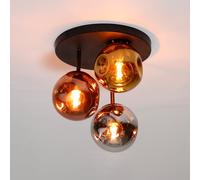 Onooro Bologna Plafonnier E27 à 3 sources lumineuses, BE614-7445/77,