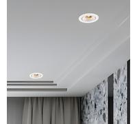 Onooro Kalula Spot encastré LED, inclinable, UGR<19, BEL03621WM5B, DLAC LED 927 30