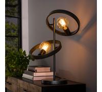 Onooro New York Lampe de table E27 à 2 sources lumineuses, BE614-8400/76,