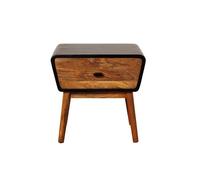 ONOR - Chevet en manguier marron et noir Marron