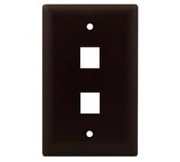 OnQ/Legrand WP3402BR 1Gang, 2Port Wall Plate, Brown by On-Q/Legrand