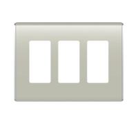 OnQ / Legrand WP5003KK 3Gang Studio Wallplate, Khaki by Legrand-On-Q