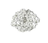 ONRAGT Chapelet Homme Femme, Chapelet de Communion Filles Garçons, Collier de Perles Cadeau Baptême, Blanc