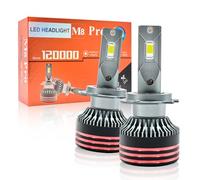 Onraying Ampoule H7 LED Phare Auto, 130W 50000LM 6500K Blanc Froid, 900% Luminosité, IP68 Étanche avec Ventilateur, Format Mini 1:1, Remplacement Halogène, Montage Plug-N-Play, Lot de 2 Pièces