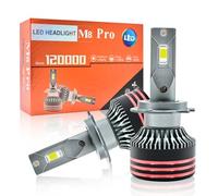 Onraying H7 Ampoule de Phare Voiture LED,6500K Blanc Froid, 900% 50000LM 130W, Taille 1:1 Mini, Remplacement Direct Halogène, Plug-N-Play, IP68, Ventilateur Refroidi, Lot de 2 Pièces