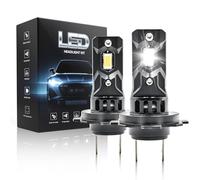 Onraying H7 LED, 50000LM 6500K Blanc Froid, 12V Ampoule H7 LED de Phares Voiture Automobile Avec Ventilateur, 900% Luminosité, 1:1 Mini Taille, Remplacemenes HalogèNes, Plug-N-Play, 2 Pièces