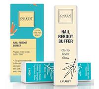 Onsen Professional Nail Buffer, Ultimate Shine Nail Buffing Block avec 3 méthodes de polissage, Smooth & Shine After Onsen Nail Filer, Outils de manucure compacts pour un soin optimal des ongles