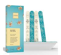 Onsen Secret Japanese Nail File - Professional 10-Pack Nail Files, Double Sided Natural & Acrylic Nail Filers - 120/180 Grit - Disposable, Salon Smooth, Best Nail File For Shiny Nails