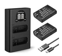 Onshida EN-EL14/EN-EL14a Batterie de Rechange 1200mAh, 2 Batteries avec Chargeur pour Nikon D5600 D5300 D5500 D5200 D5100 D3500 D3400 D3300 D3200 D3100, Coolpix P7000 P7100 P7700 P7800