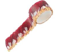 Onsinic 1 Rouleau De Fleurs Pétales Washi Stickers De Ruban De Fleur Décoratif Motif De Fleur Adhésif Autocollants Autocollants De Pétales pour Scrapbooking