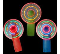 Onsinic Lot de 3 mini ventilateurs en plastique colorés - Portable - Vert - Lumineux - Cadeau