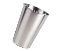 Onsinic Taille 350ml De Bière en Acier Inoxydable Tasse Anti-Chute Timbale Gardez Les Boissons Coupe À Froid Ou À Chaud Gobelets pour Cocktails Café Smoothies
